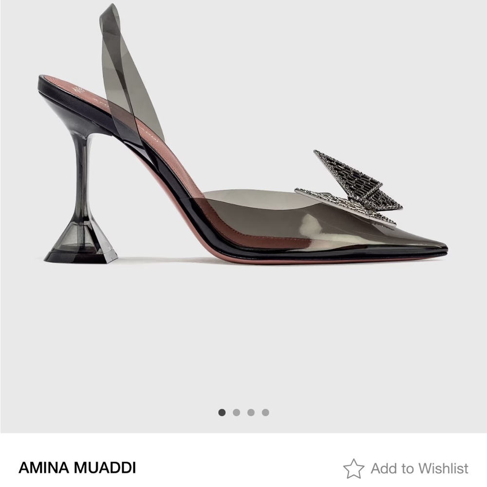 Amina Muaddi x AWGE Phoenix Crystal-Embellished PVC Slingback Pumps